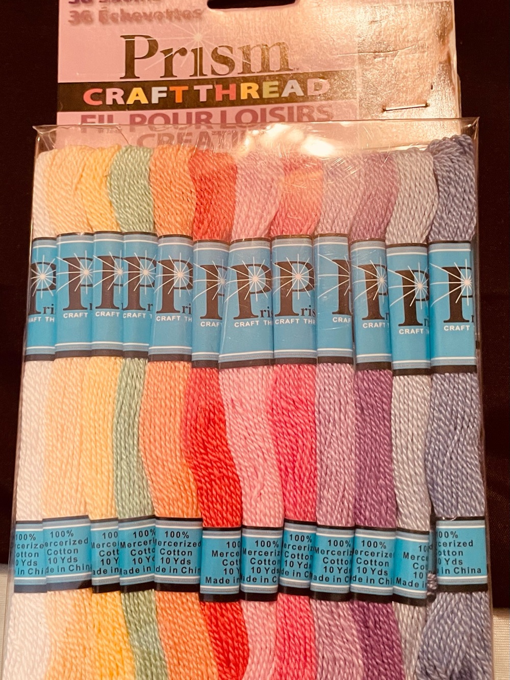 PRISM Pastel Embroidery/Craft Floss/Thread Assortment – Multicolor Skeins